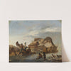 A Nobleman&#039;s Sleigh on the Ice by Philips Wouwerman
