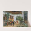 A North African Courtyard (1879) by Frederick Arthur Bridgman