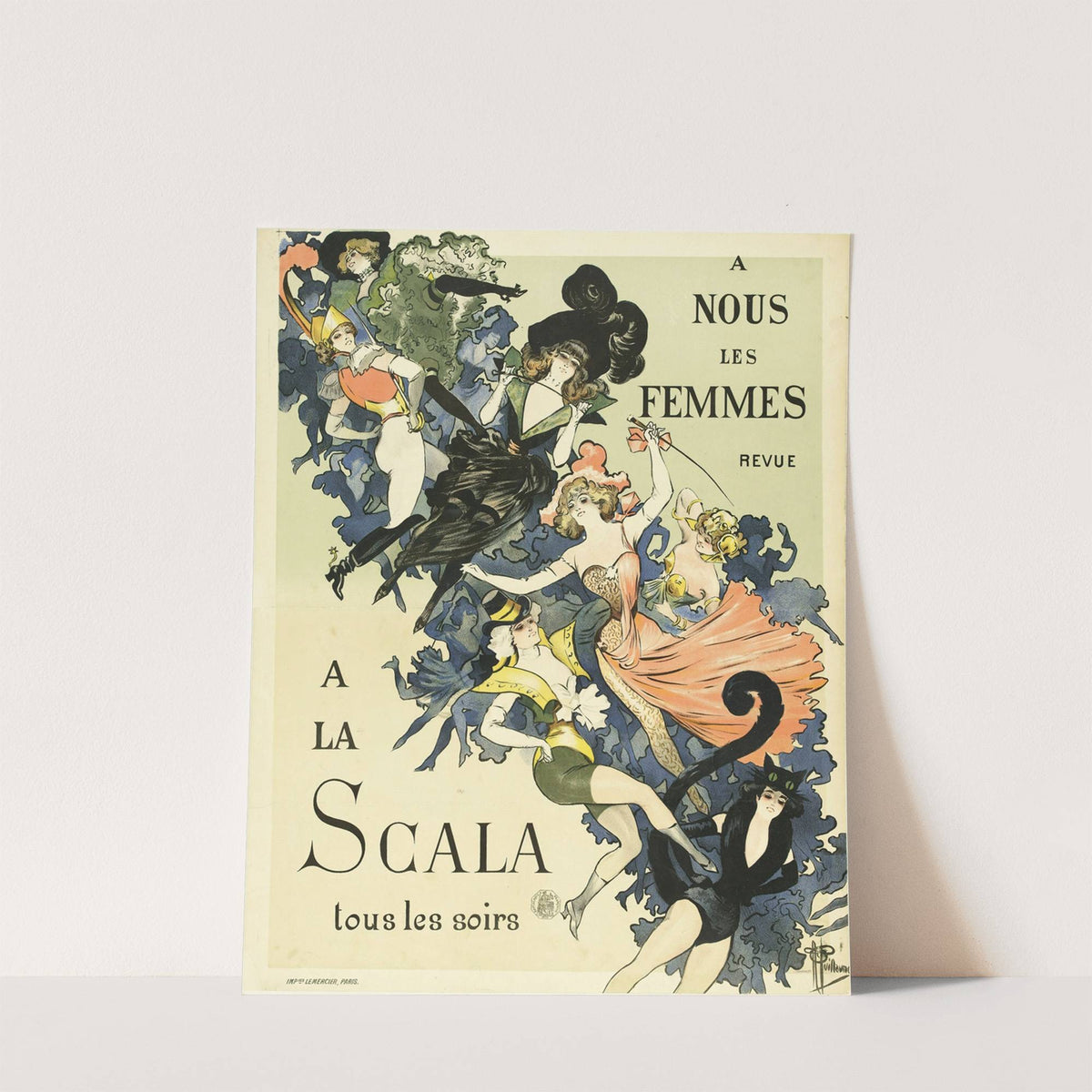A Nous Les Femmes Revue A La  Scala Tous Les Soirs (1890-1900) by Albert Guillaume