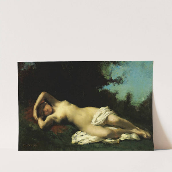 A Nymph In A Wooded Landscape by Jean-Jacques Henner