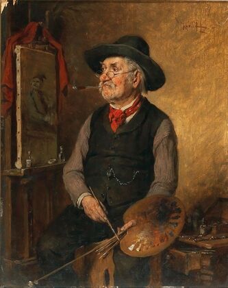 A Painter At The Easel,