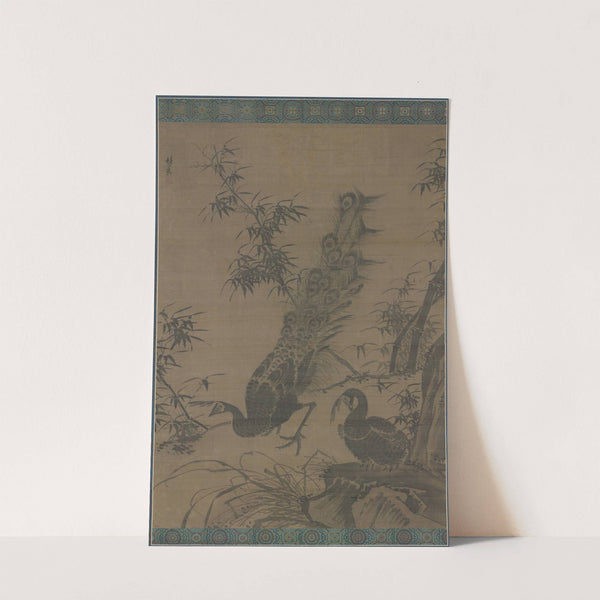 A Pair of Peafowl (1400s-early 1500s) by Lin Liang