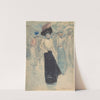A Parisienne on a Crowded Street by Henri Somm