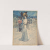 A Parisienne Outside the Moulin de la Galette by Henri Somm
