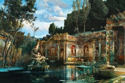 A Park Landscape with Nymphaeum, Rome