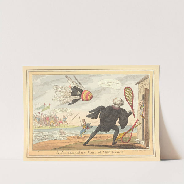 A Parliamentary game of shuttlecock. (1829) by Robert Seymour