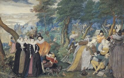 A Party in the Open Air. Allegory on Conjugal Love