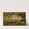 A Passing  Shower Over Mts. Adam And Eve (1896) by Jasper Francis Cropsey