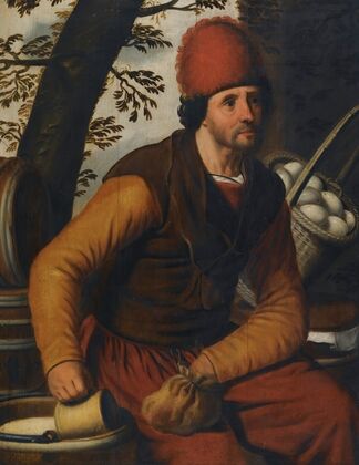 A Peasant With A Basket Of Eggs