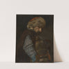 A Peasant with fur cap by Edward Mateusz Jan Römer