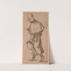 A Peasant Woman Carrying a Jug by Sebald Beham