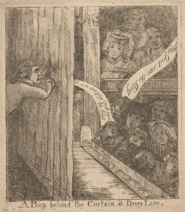 A peep behind the curtains at Drury Lane. (1789)