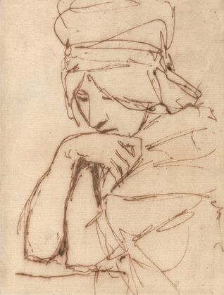 A Pensive Lady