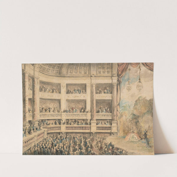 A performance at a theater by Charles-Nicolas Cochin