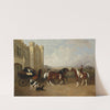 A Phaeton Preparing to Leave a Country House by John Pitman