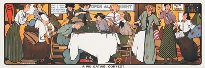 A pie eating contest