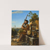 A Pilgrim Sitting By A Fountain In The Via Dell&#039; Arco Scuro, Rome by Niels Peter Holbech