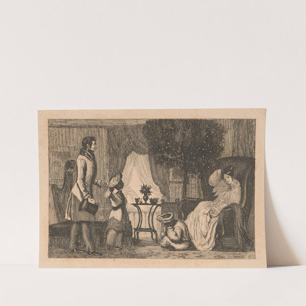 Mrs. Shepherd’s work-room (1836) by Auguste Hervieu