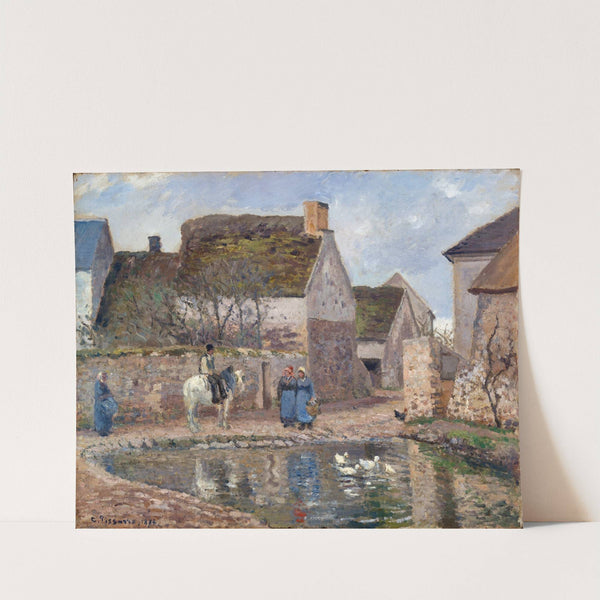 A Pond in Ennery (1874) by Camille Pissarro