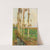 A poplar-lined avenue with turkeys by Marie Egner