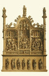 A portable altar in carved oak