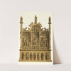 A portable altar in carved oak by Henry Noel Humphreys