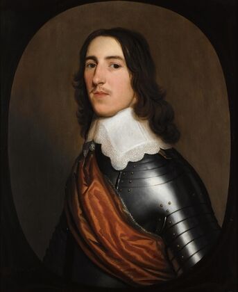 A Portrait Of A Gentleman, half-Length, Believed To Be Sir Thomas Ogle, Wearing A Suit Of Armour, With A White Collar And An Orange Sash (1644)