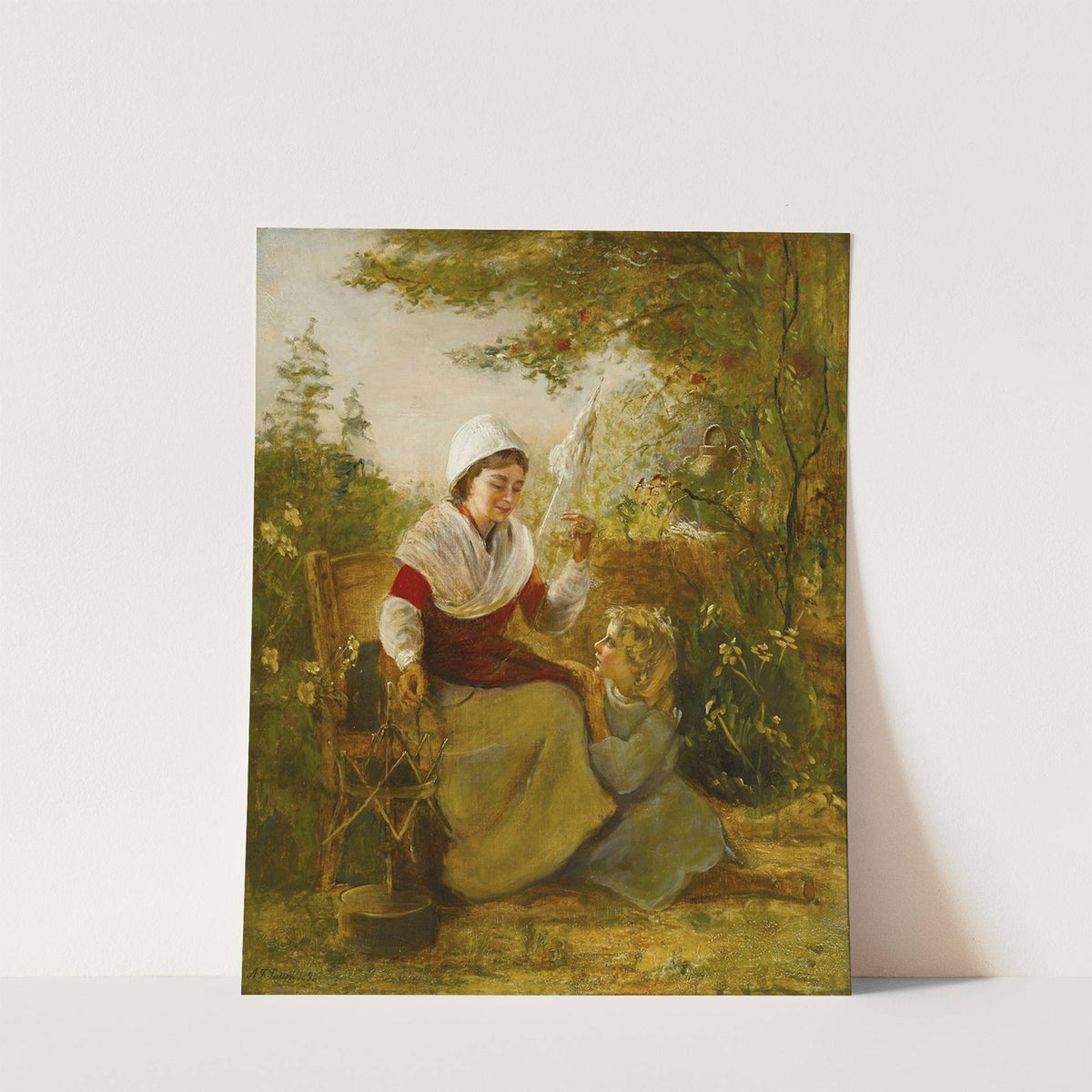 A portrait of a mother and child by Alfred Fowler Patten
