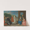 A portrait of Jacques-Jean Cremers (1736- after 1803) and his wife, dancing, on a garden terrace surrounded by other members of the family, playing music by Balthasar Beschey