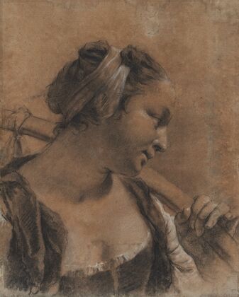 A Portrait of Rosa with a Shoulder Stick
