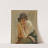A portrait of the artist&#039;s daughter by Vlaho Bukovac