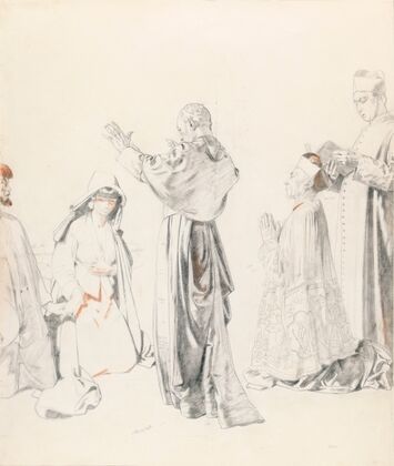 A Priest Blessing a Couple: Study for ‘The Western Wedding’
