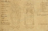 A priest vested for mass; A deacon vested