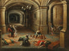 A prison interior with the Liberation of Saint Peter