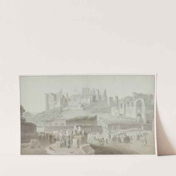 A Procession at the Foot of the Palatine Hill in Rome (c. 1809 - c. 1812) by Josephus Augustus Knip