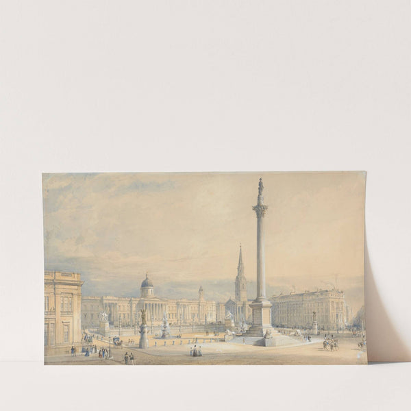 A Proposed plan for Trafalgar Square (1841) by George Belton Moore