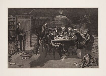 A quarrel, over cards–a sketch from a New Mexican ranch (1887)