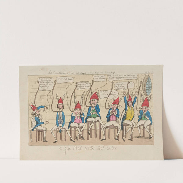 A qui mal veut, mal arrive (Evil comes to those who do evil) (19th century)