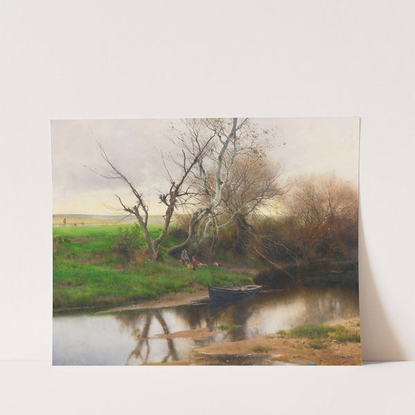 A QUIET STRETCH OF RIVER by Emilio Sánchez-Perrier