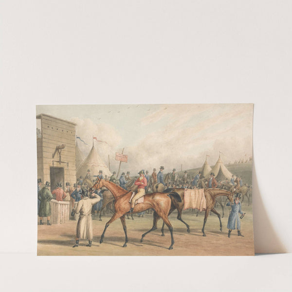 A Race Meeting (Weighing In) by Charles Turner