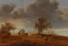 A raid on a horse and wagon in the dunes at sunset