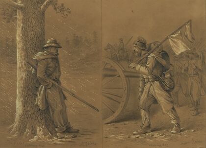 A rainy day on picket
