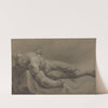 A Reclining Male Nude by Georg Raphael Donner