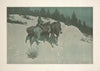 A Reconnaissance a Cavalry Officer with his White Scout Viewing Hostile Indian Country by Moonlight (1905)