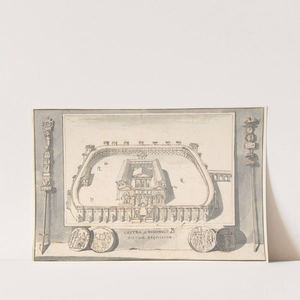 A Reconstruction of a Castle on the Viminal Hill at the Esqualine Gate by Jan Goeree