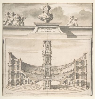 A Reconstruction of the Colosseum in Cross-Section