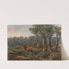 A Red Deer in a Glade by Franz Xaver von Pausinger