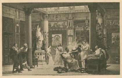 A rehearsal of ‘The Flute Player’ in the house of Prince Napoleon (1889)