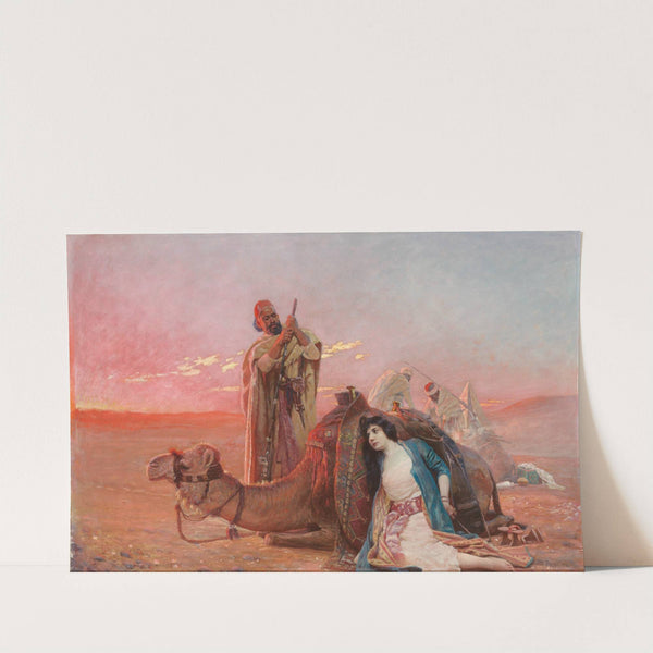 A rest in the desert (1903) by Otto Pilny