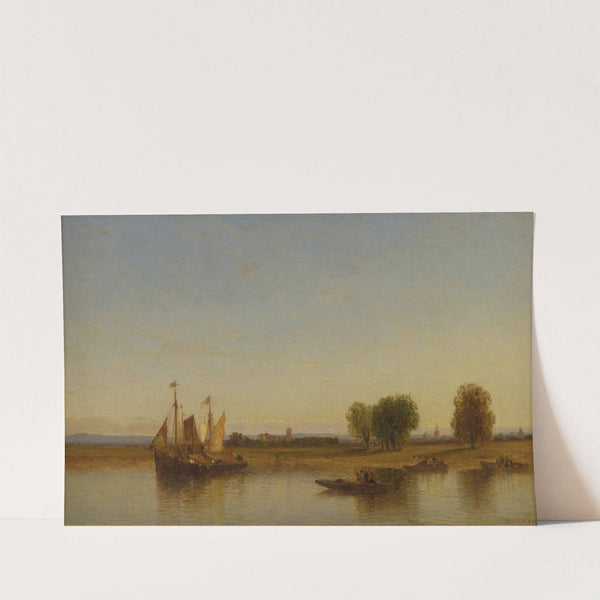 A River in Italy by Samuel Colman